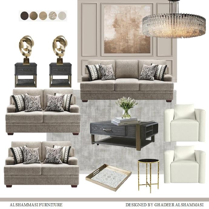 Living room mood board