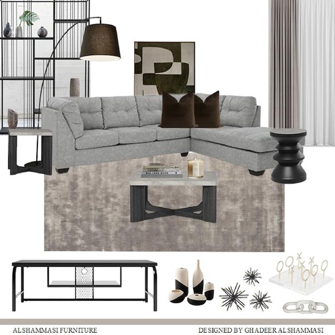 Living room mood board